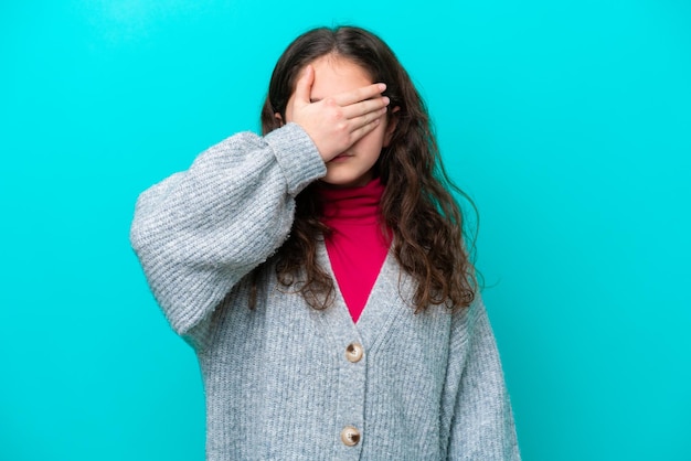 写真 孤立した背景上の女の子