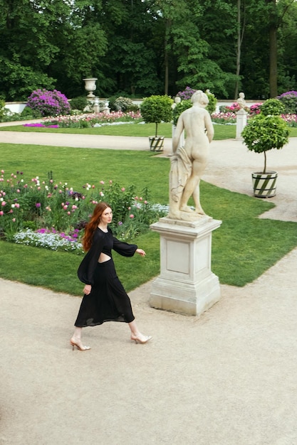 A girl in a park