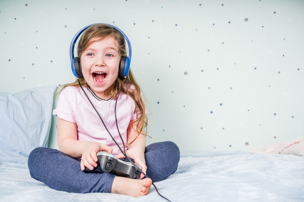 girl playing video games