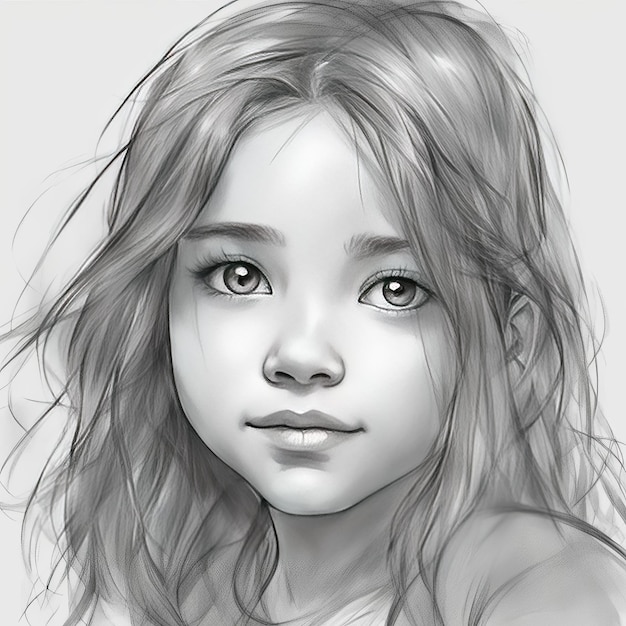 Girl portrait sketch