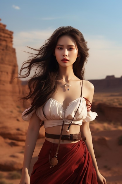 빨간 옷을 입은 소녀