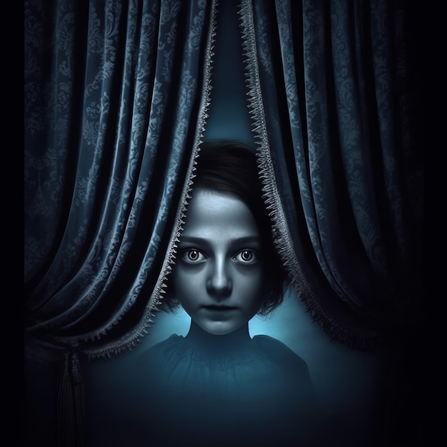 girl in a scary movie poster