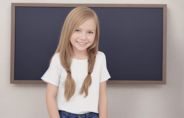 Girl At School By Generative AI