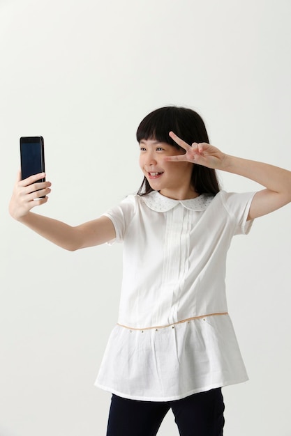 Girl selfie