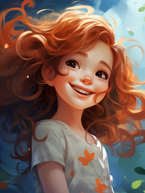 Girl smiling background