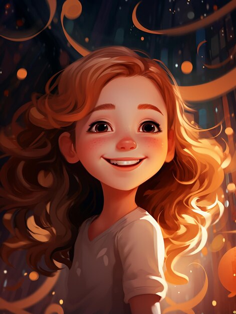 Girl smiling background