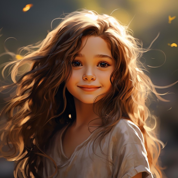 Girl smiling background