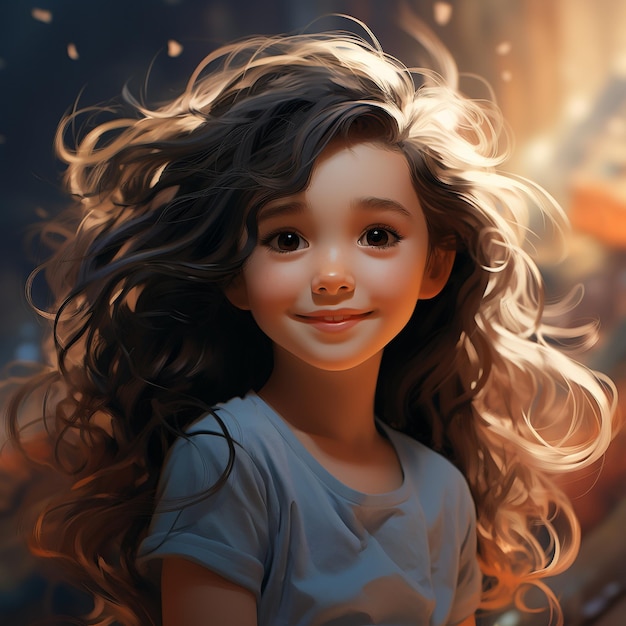 Girl smiling background