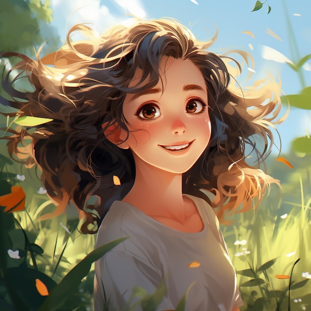 Girl smiling background