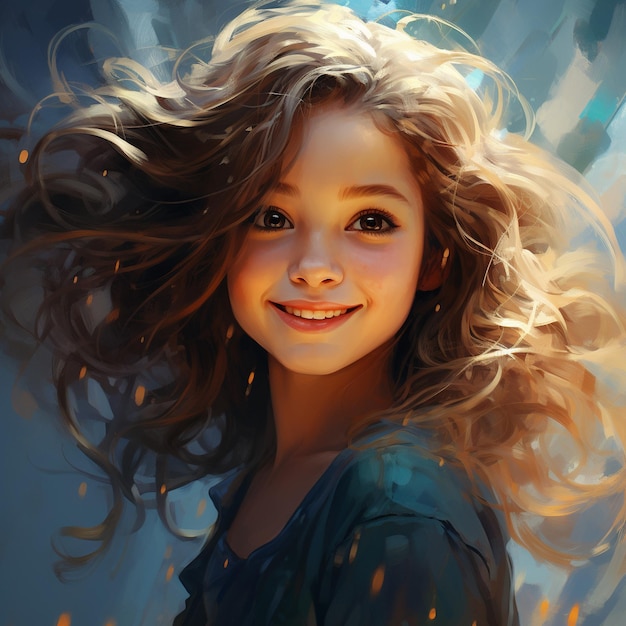 Girl smiling background