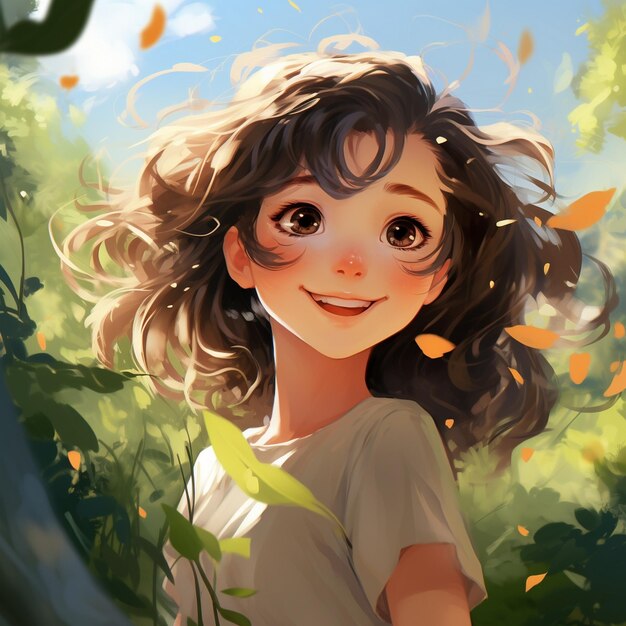 Girl smiling background