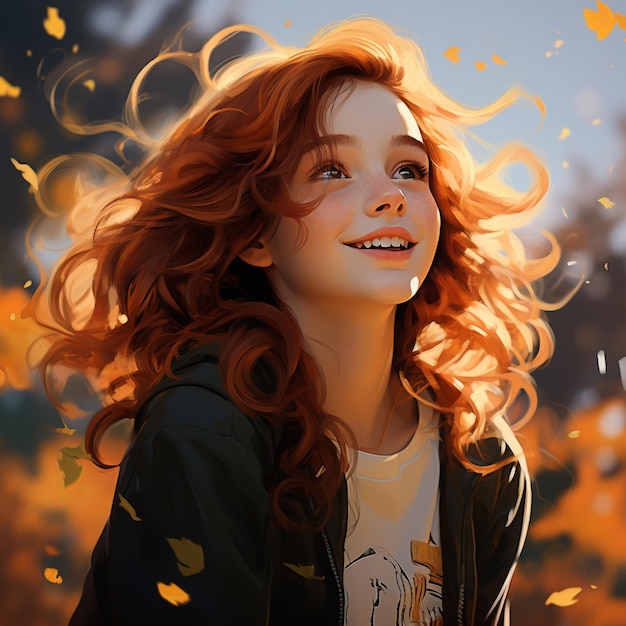 Girl smiling background