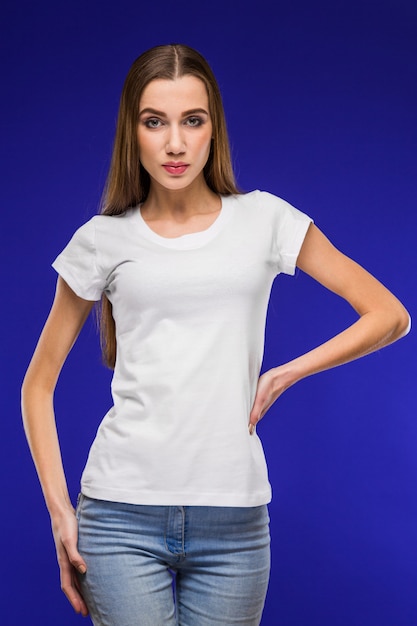 Girl in a T-shirt