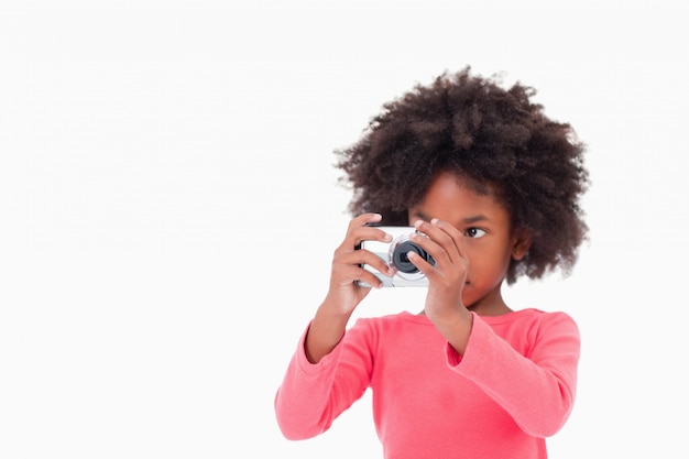 Girl taking a picture