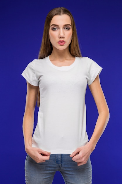 girl in a tshirt