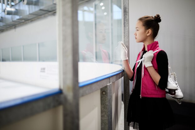 Girl watching Practice