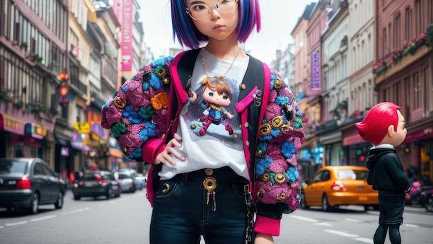 Девушка в рубашке с надписью «История игрушек».