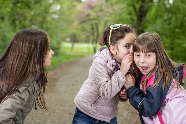 Girl whispering