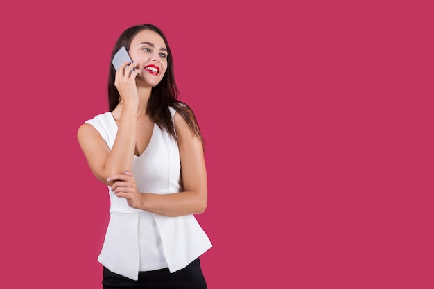 Girl in white top negotiating