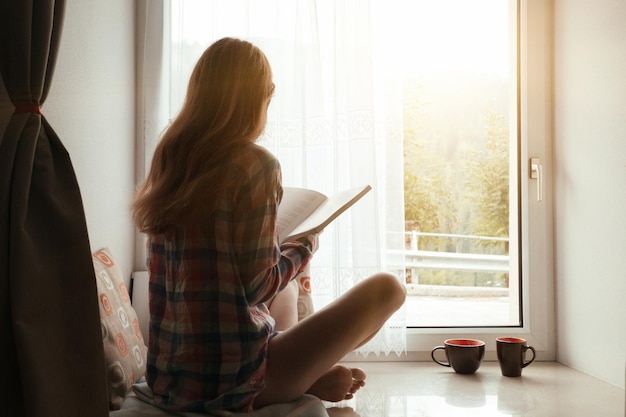 Girl on a windowsill