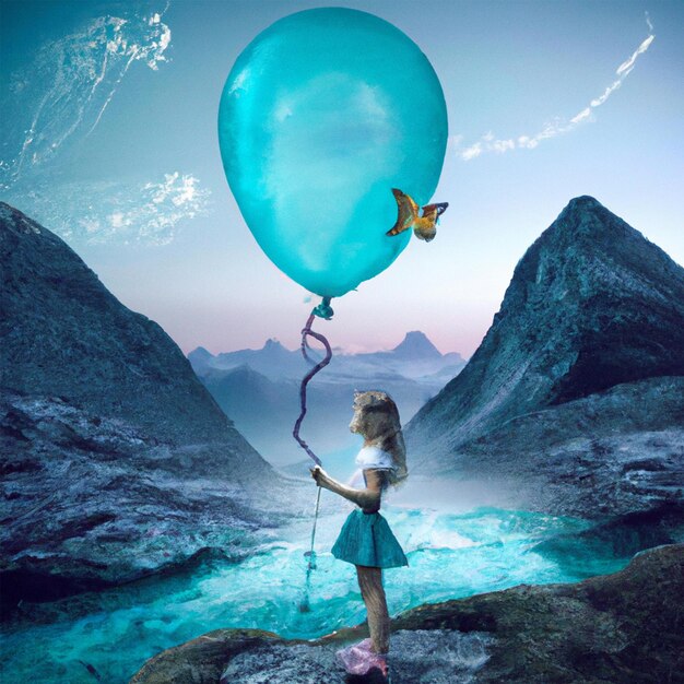 Girl with balloon