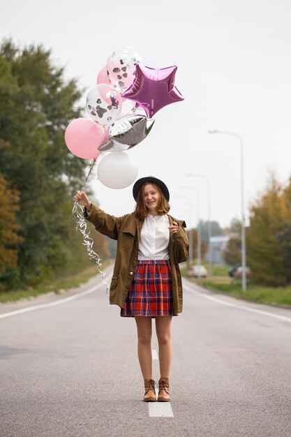 Girl with balloon