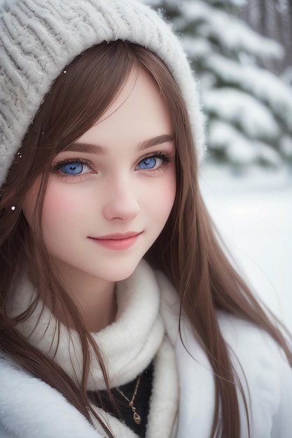 The girl with the blue eyes