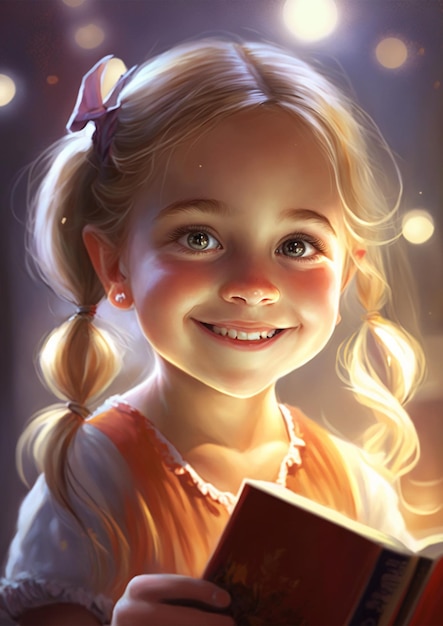 Девушка с книгой в руке