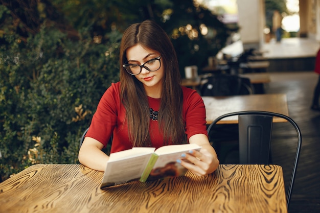 Girl with book