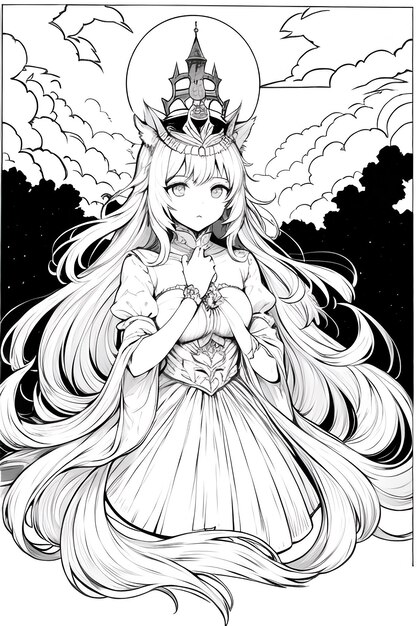 The girl with the crown is from the manga