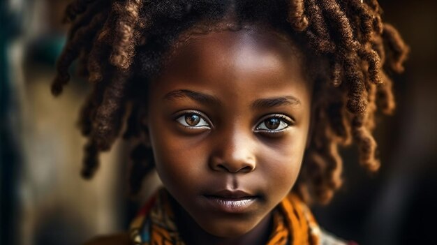 A girl with dreadlocks and a yellow scarf