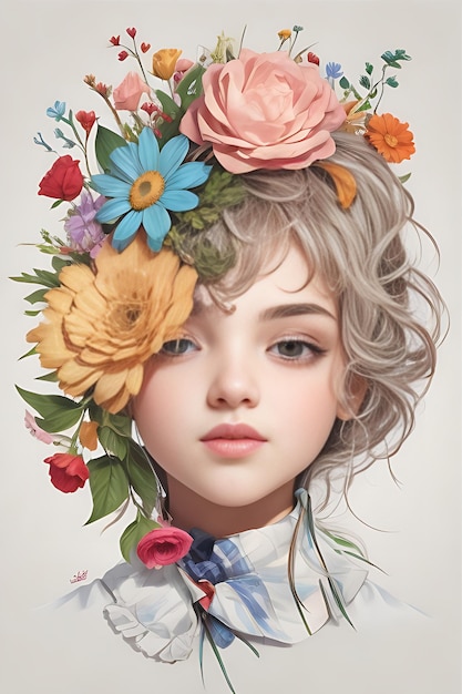 girl with a flower crown Portraits