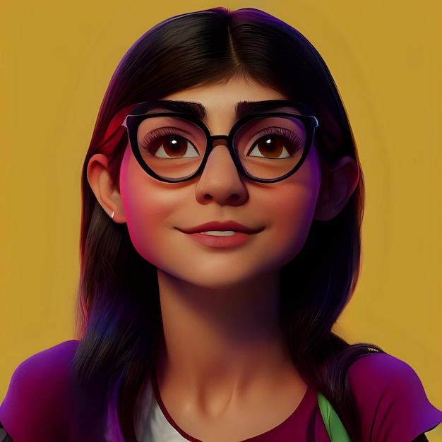 Girl with glasses