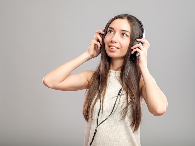 Girl with headphones