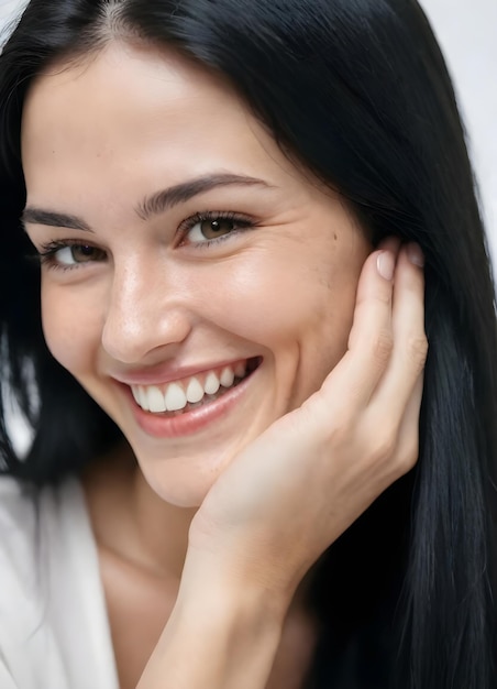 Photo girl with a healthy skin