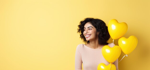 Girl with Heart Balloons