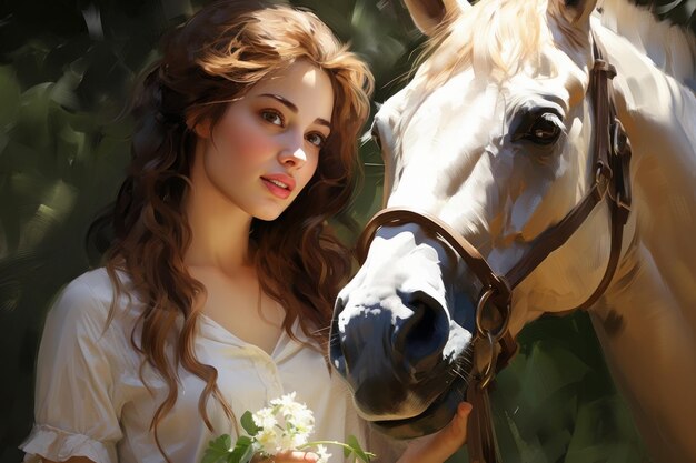 girl with horse