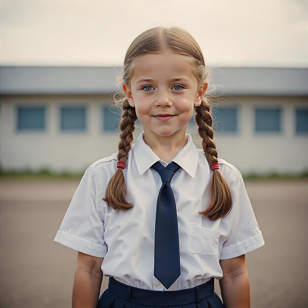 a girl with a pony tail is wearing a shirt with a pony tail