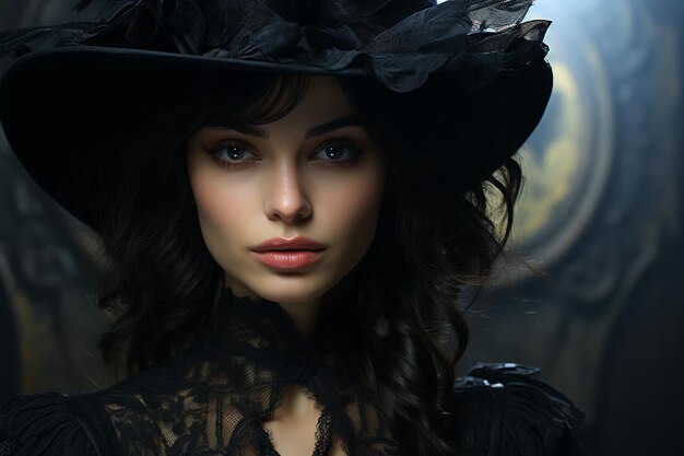 Девушка, женщина, леди, женщина в стиле 1830-х годов, черное платье, шляпа, элегантный взгляд, богатая, роскошная, старый стиль, прекрасный вид, изящный, старомодный 1800 1900