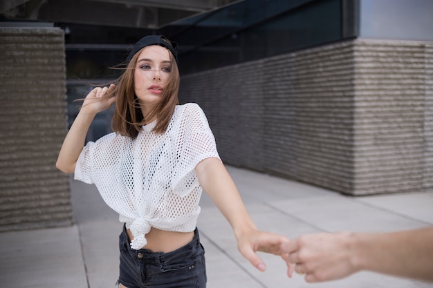 Girl young posing