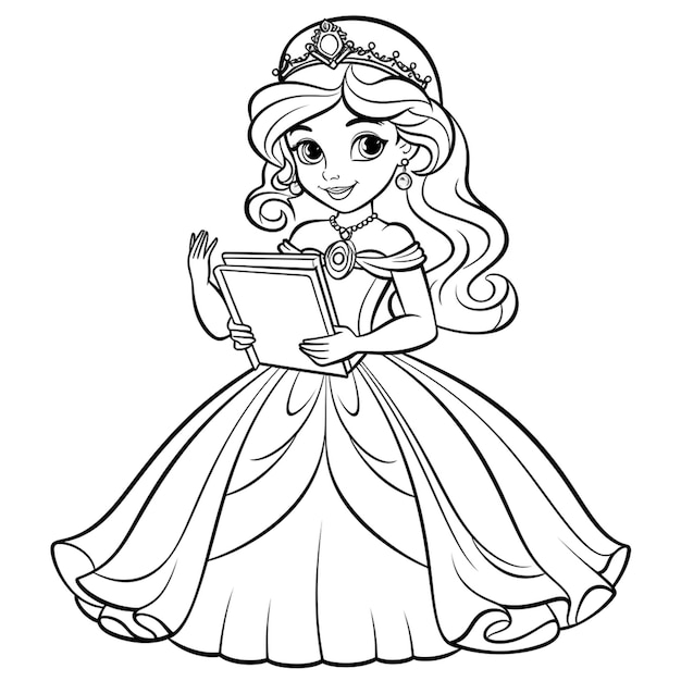 Girls coloring page