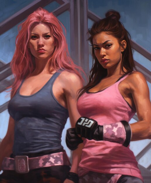 Girls MMA fighters