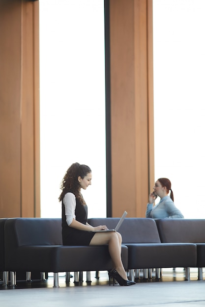 Girls Waiting Lounge in Airport