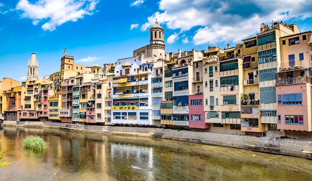 Girona colorful houses
