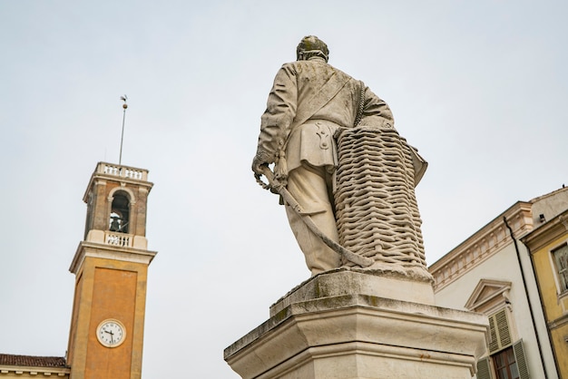 Giuseppe Garibaldi-plein in Rovigo, een historische Italiaanse stad