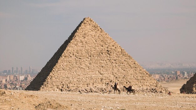 Foto complesso delle piramidi di giza egitto il cairo