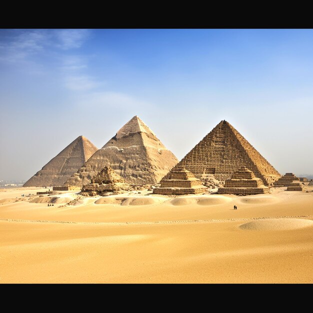 Premium AI Image | giza pyramids