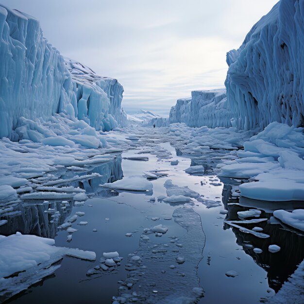 Glacial Grace Winter Landscape Photo