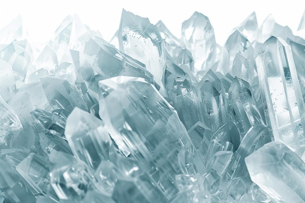 Foto testura di cristallo di ghiaccio cristallino limpido design invernale congelato