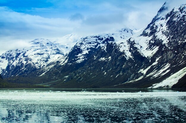 Foto parco nazionale di glacier bay, alaska, usa, patrimonio naturale dell'umanità